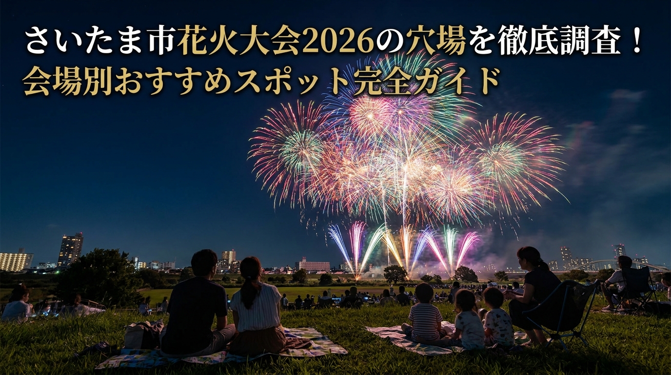 さいたま市花火大会2026の穴場を徹底調査!会場別おすすめスポット完全ガイド