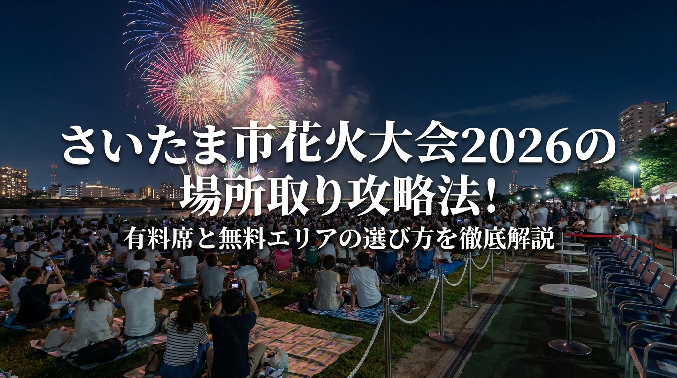 さいたま市花火大会2026の場所取り攻略法!有料席と無料エリアの選び方を徹底解説