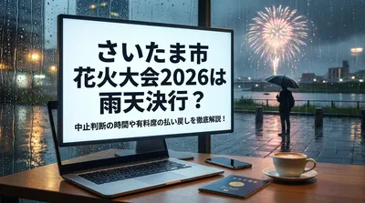 さいたま市花火大会2026は雨天決行？中止判断の時間や有料席の払い戻しを徹底解説！