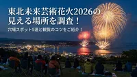 東北未来芸術花火2026の見える場所を調査！穴場スポット5選と観覧のコツをご紹介！