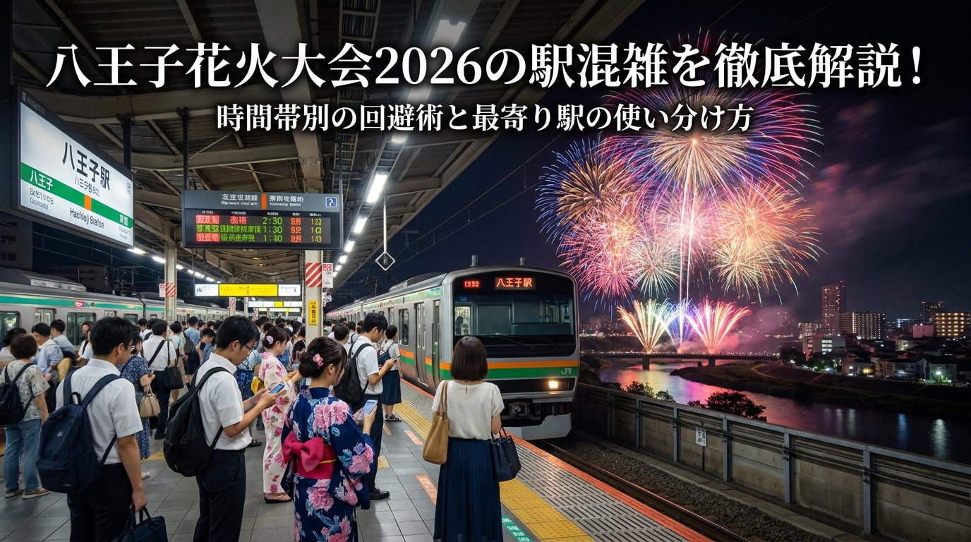 八王子花火大会2026の駅混雑を徹底解説！時間帯別の回避術と最寄り駅の使い分け方