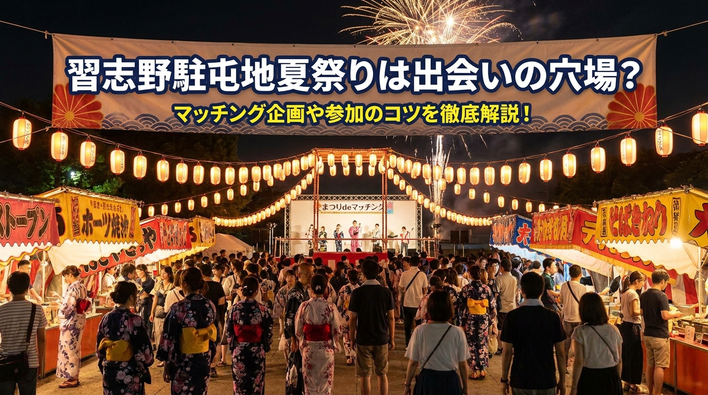 習志野駐屯地夏祭りは出会いの穴場？マッチング企画や参加のコツを徹底解説！
