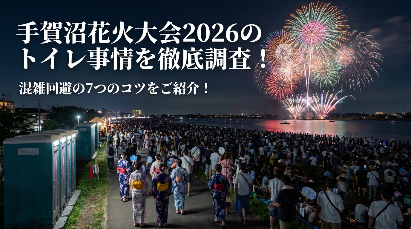 手賀沼花火大会2026のトイレ事情を徹底調査!混雑回避の7つのコツをご紹介!