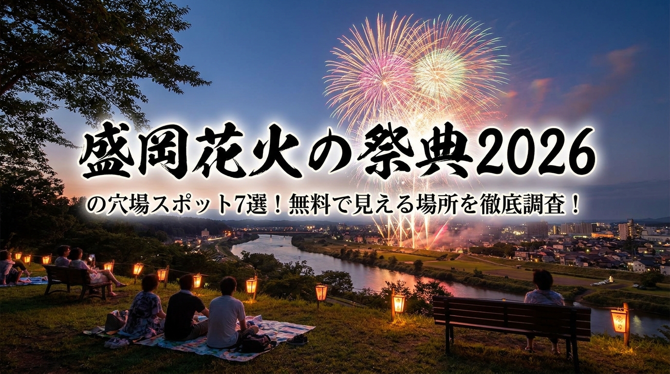 盛岡花火の祭典2026の穴場スポット7選!無料で見える場所を徹底調査!