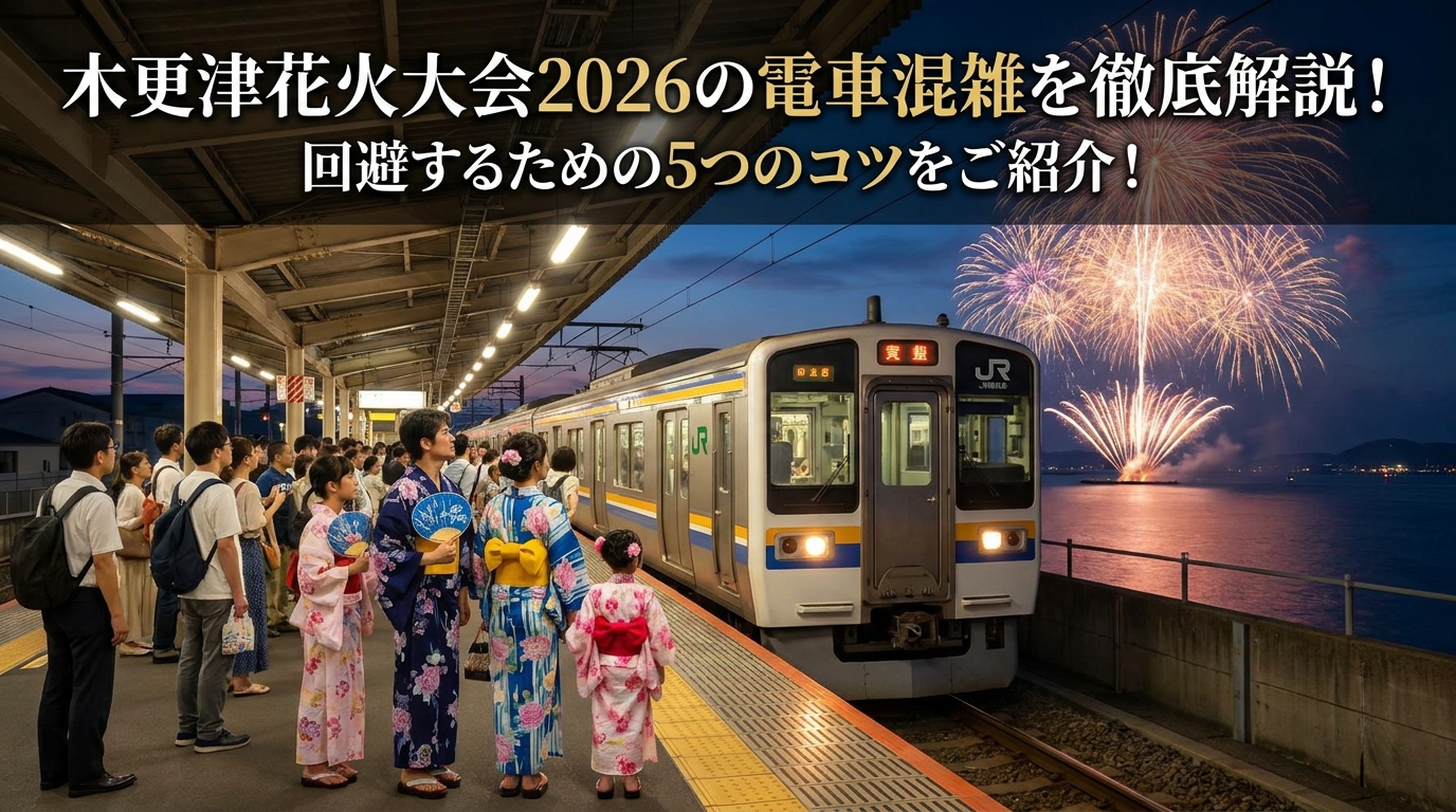 木更津花火大会2026の電車混雑を徹底解説!回避するための5つのコツをご紹介!