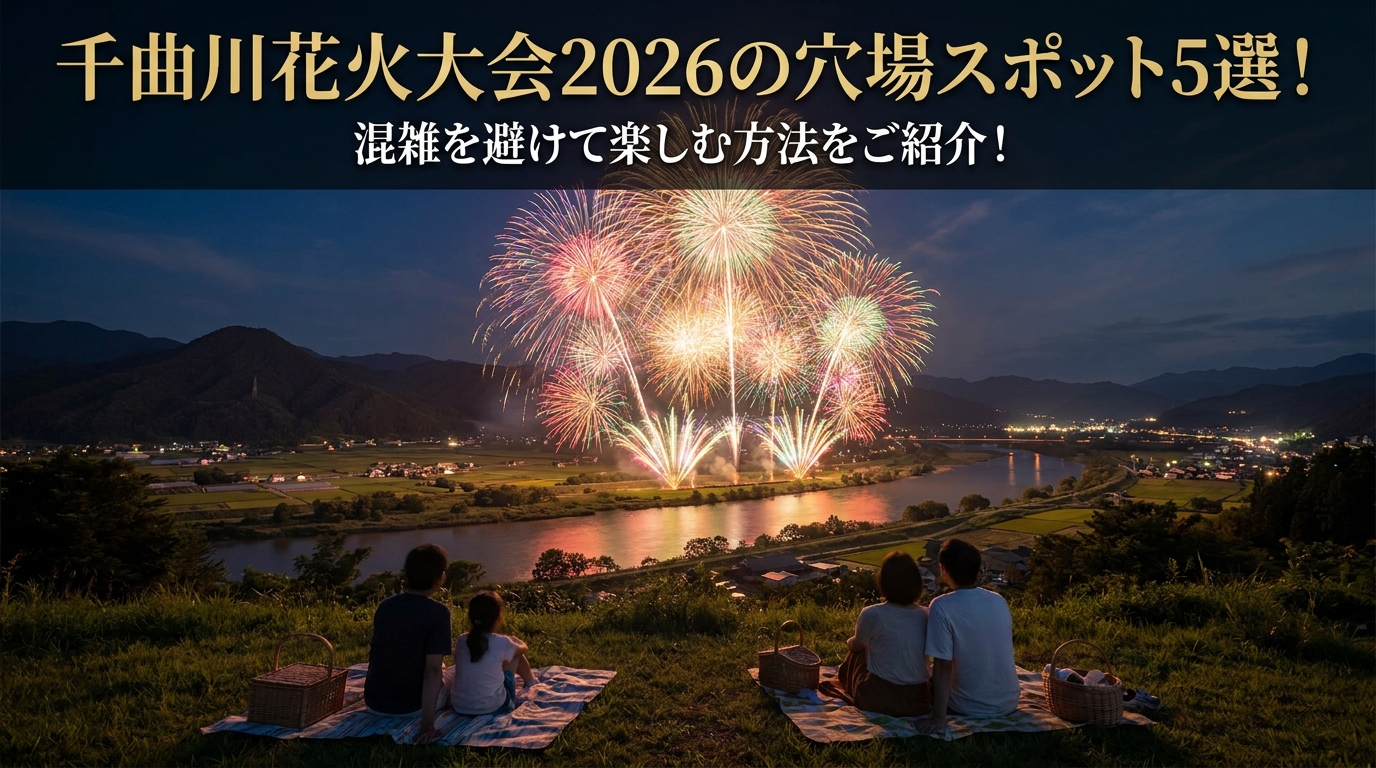 千曲川花火大会2026の穴場スポット5選！混雑を避けて楽しむ方法をご紹介！