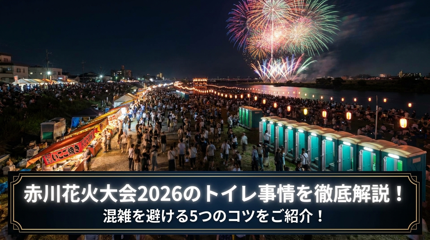 赤川花火大会2026のトイレ事情を徹底解説!混雑を避ける5つのコツをご紹介!