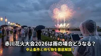 赤川花火大会2026は雨の場合どうなる？中止条件と持ち物を徹底解説！
