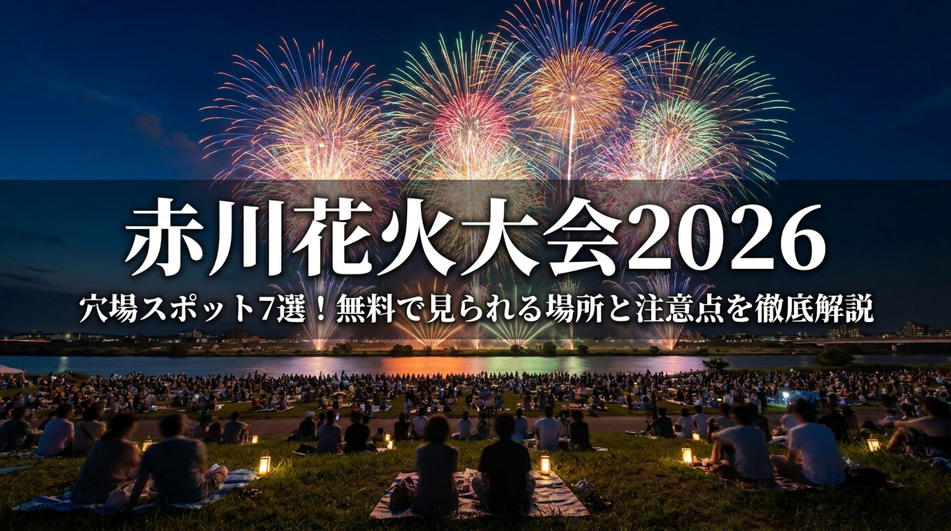 赤川花火大会2026の穴場スポット7選!無料で見られる場所と注意点を徹底解説