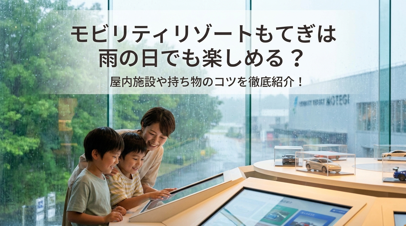 モビリティリゾートもてぎは雨の日でも楽しめる？屋内施設や持ち物のコツを徹底紹介！