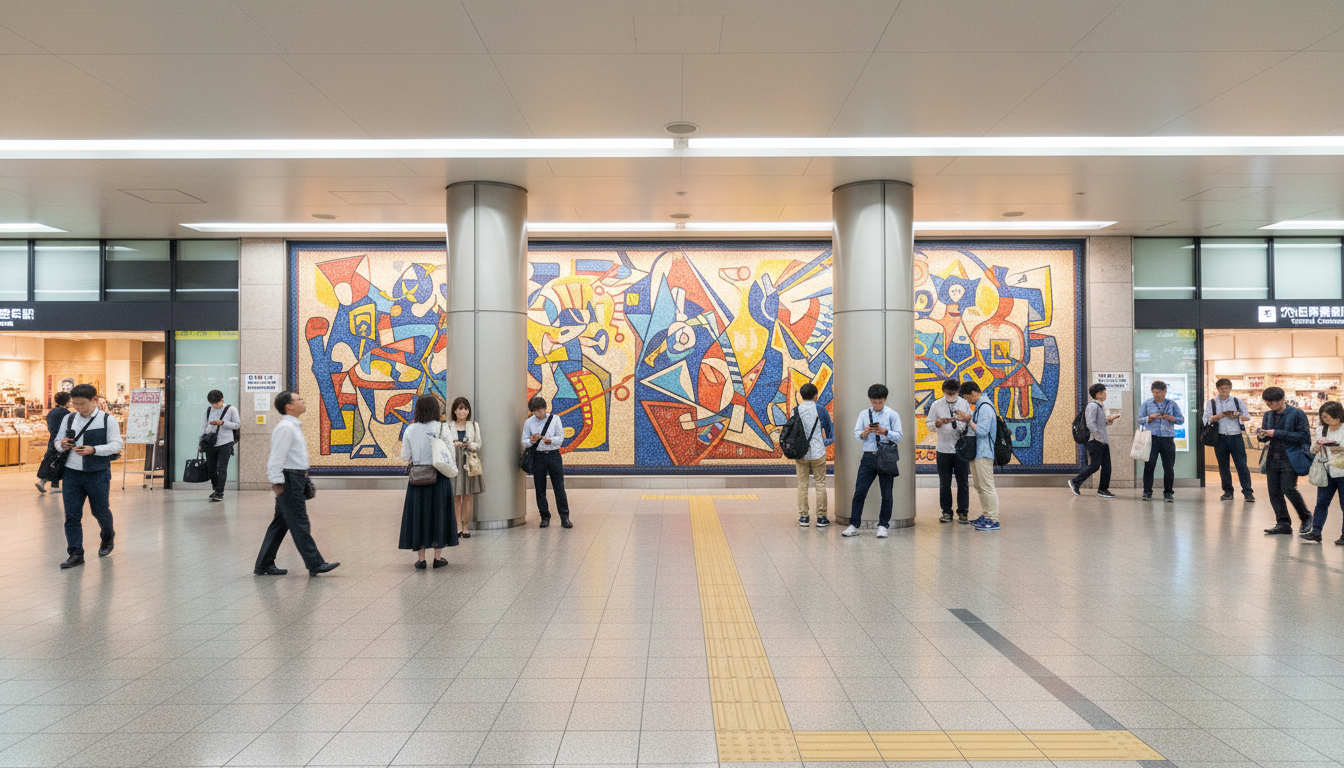 【結論】立川駅の待ち合わせ場所は「壁画前」が定番で迷わない