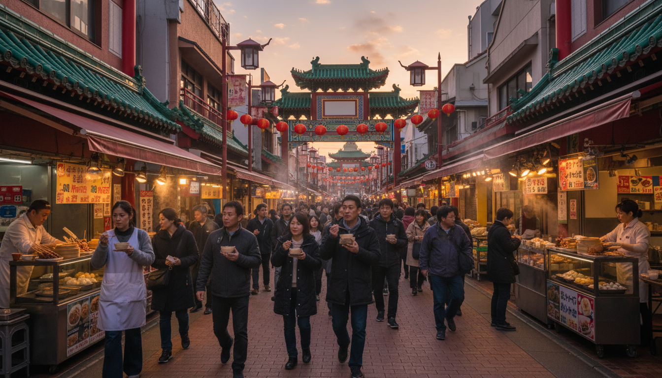 神戸中華街の食べ歩きは18時前後まで！早めの訪問がおすすめ