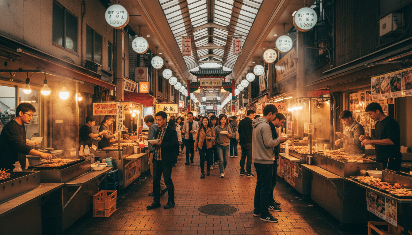 鶴橋の食べ歩きは夕方18時〜19時頃までがベスト