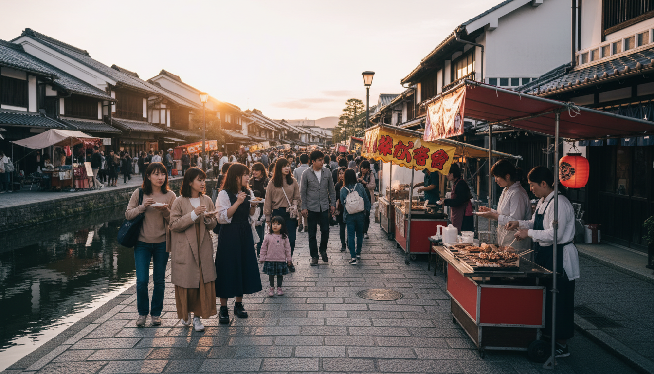 なぜ食べ歩きスポットは夕方に閉まるのか