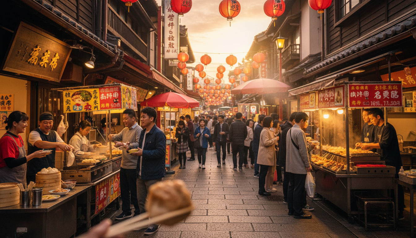 神戸南京町の食べ歩きは18時頃までがベスト