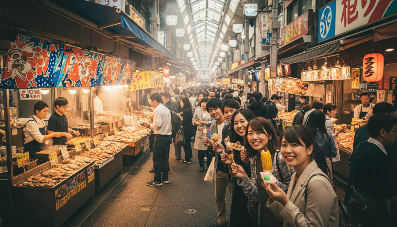 アメ横の食べ歩きは9時〜10時頃からがベスト