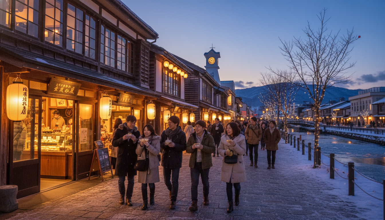 小樽の食べ歩きは基本的に18時までがリミット