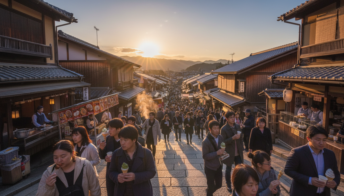 清水寺周辺の食べ歩きは16時〜17時がタイムリミット