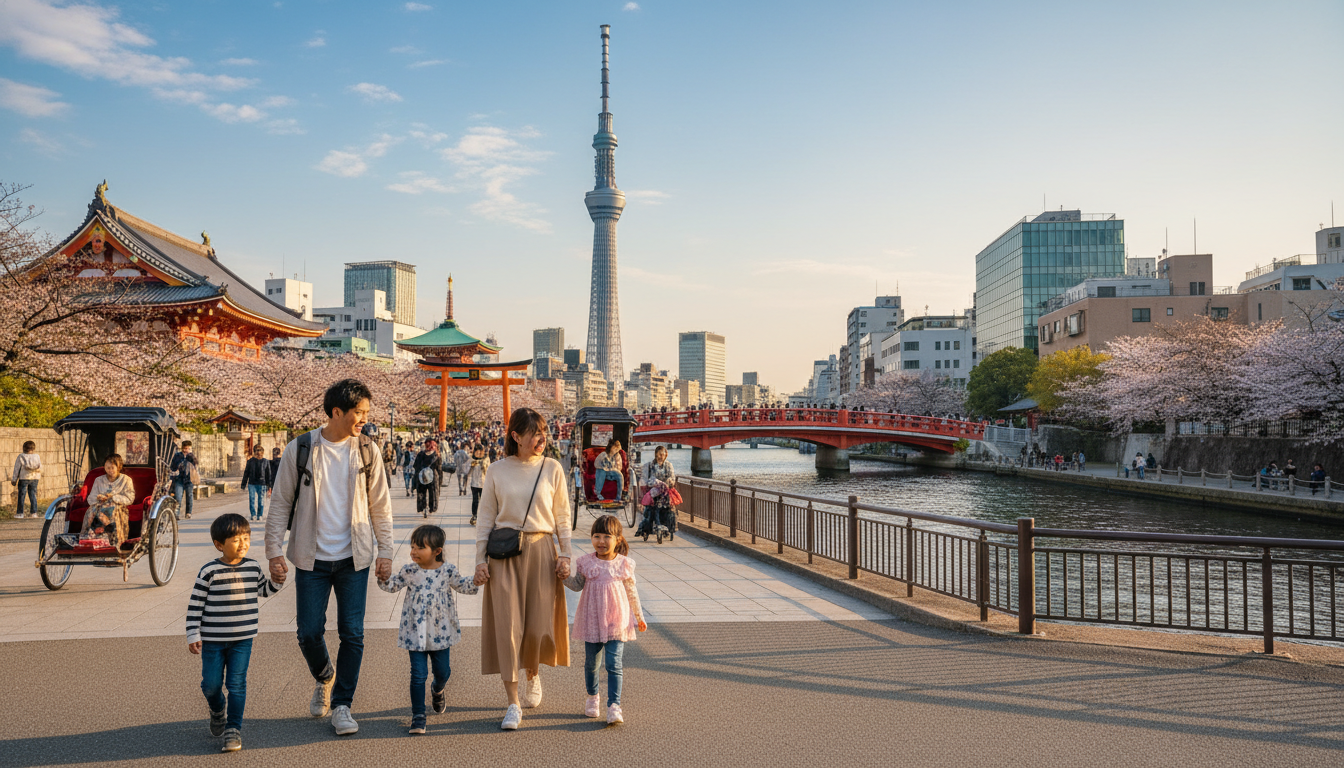 スカイツリー子連れコースは「上野→浅草→スカイツリー」の流れがベスト