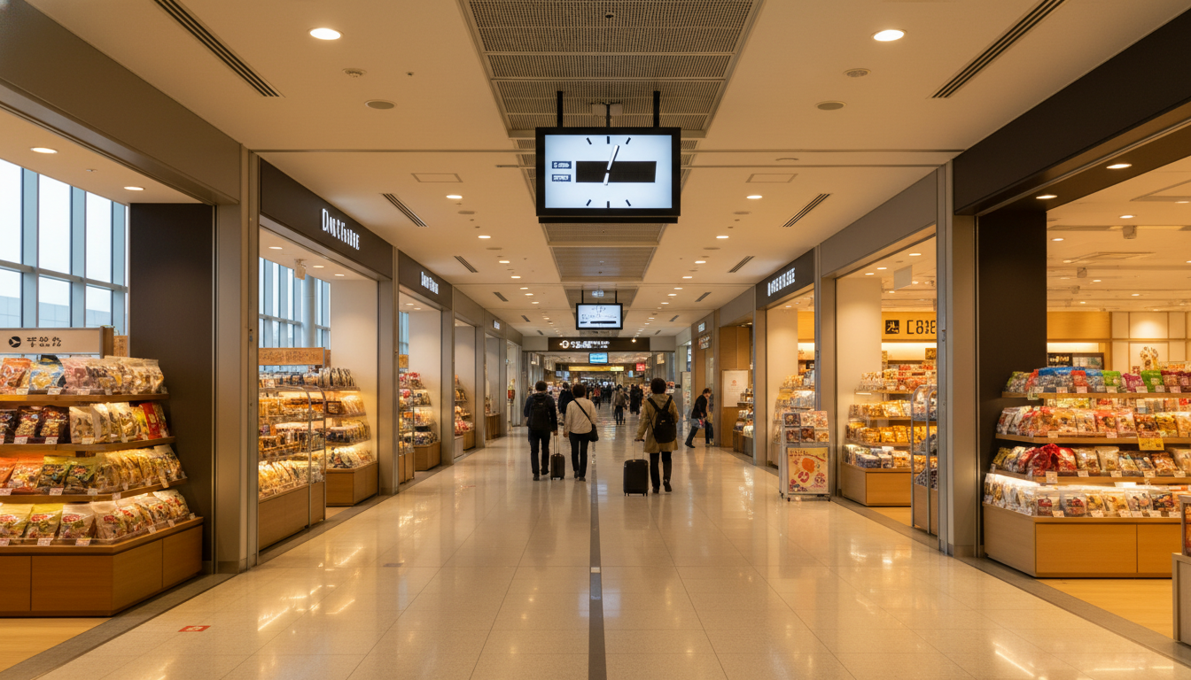 新千歳空港の売店営業時間は7:00〜21:00が基本