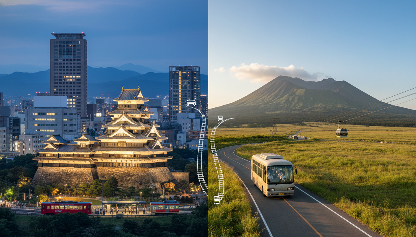 なぜ車なしでも「熊本市内＋阿蘇」が回れるのか