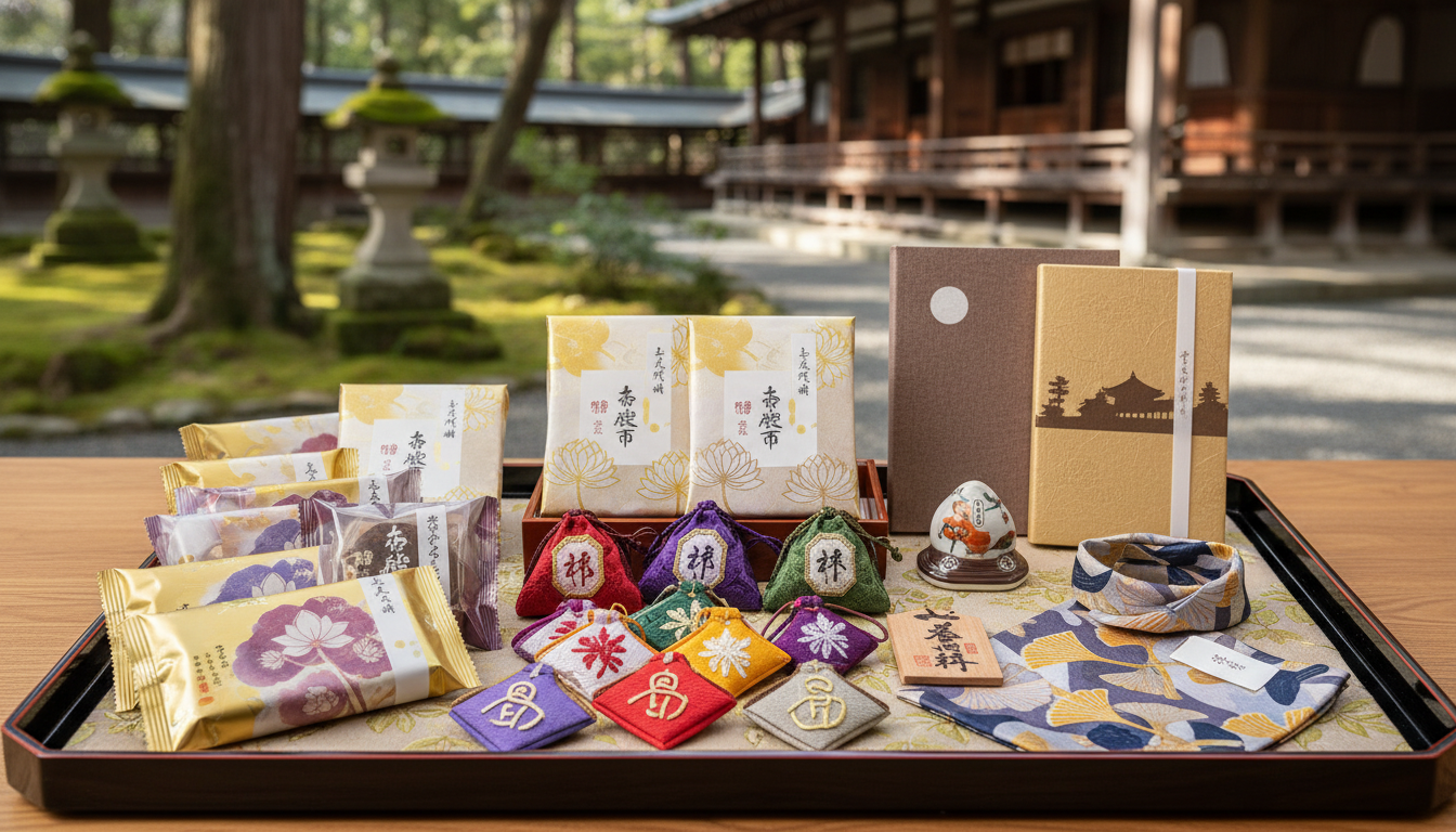 中尊寺のおみやげは「限定スイーツ」「お守り」「公式グッズ」の3つが人気