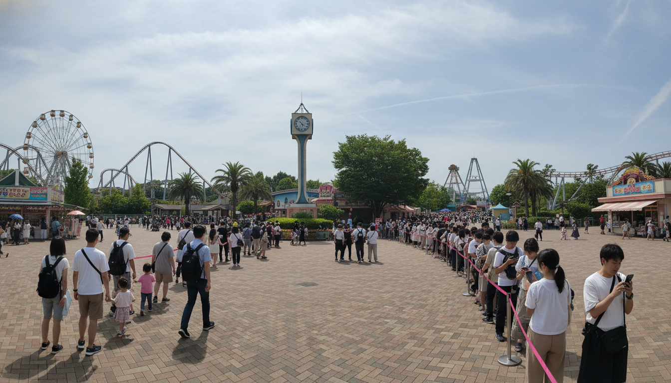 東武動物公園のアトラクション待ち時間は平日なら10分以内、土日祝は40〜90分が目安