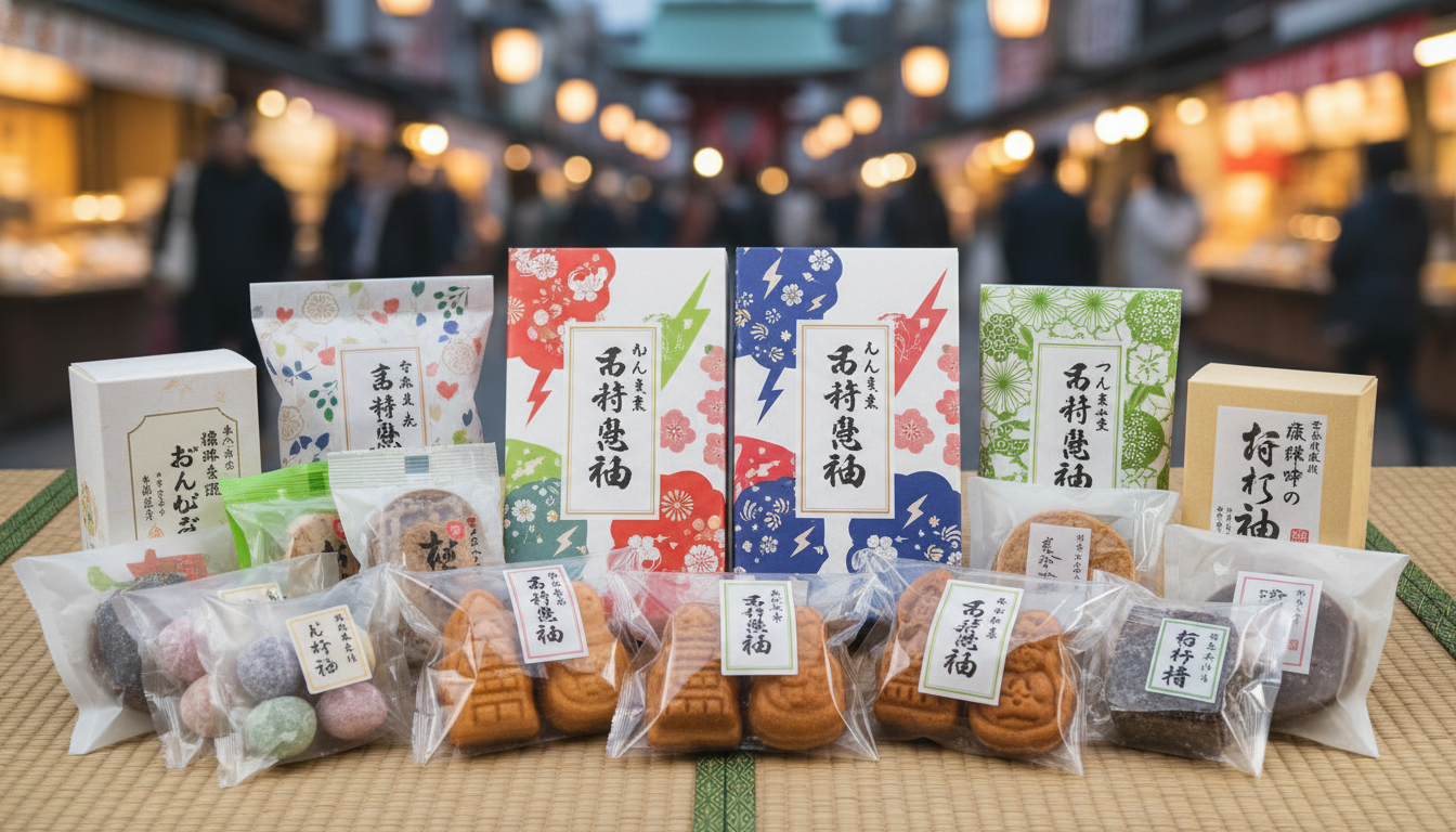 浅草のばらまき土産は「雷おこし」と「人形焼」が鉄板