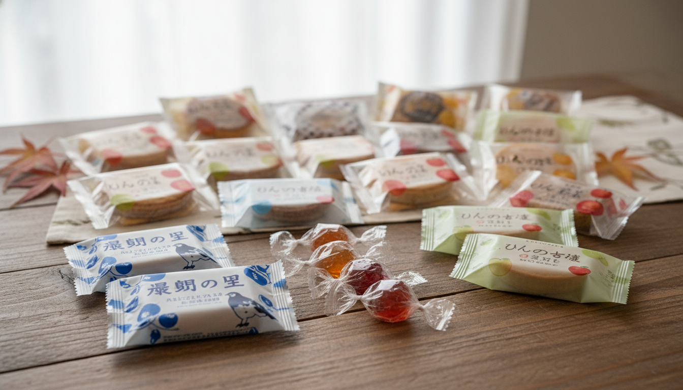 長野のばらまき土産は「雷鳥の里」「みすゞ飴」「りんご乙女」の3つがまず鉄板