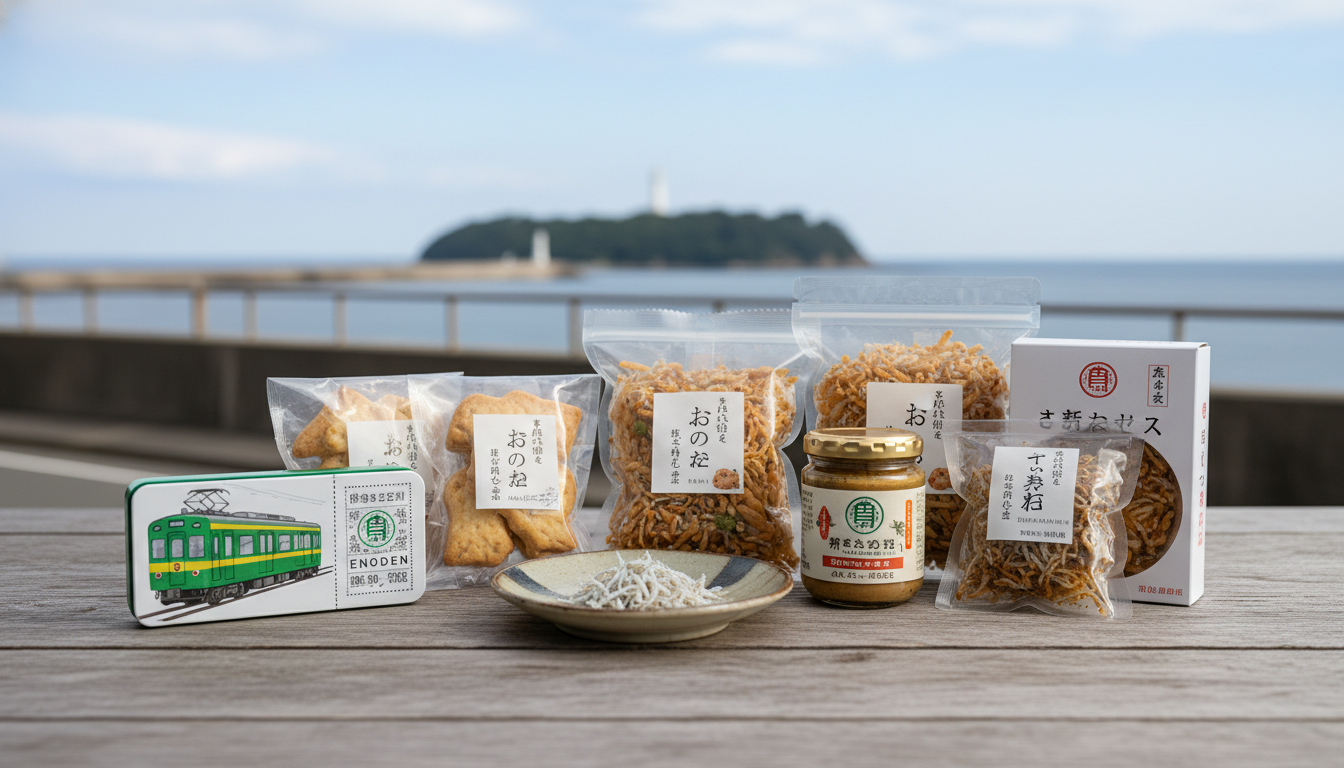 江ノ島のばらまき土産は「江ノ電モチーフ」と「しらす系」が大人気