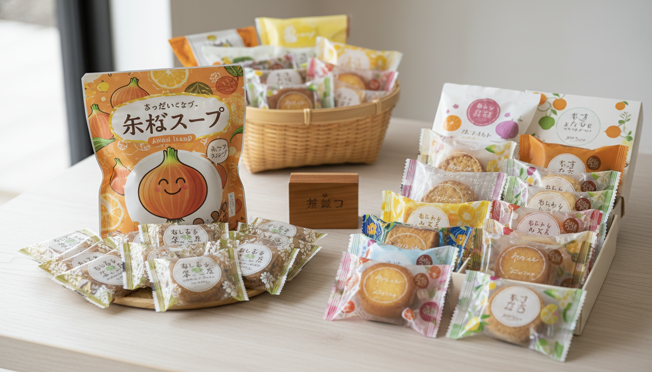 淡路島のばらまきお土産は「玉ねぎスープ」と「個包装の焼き菓子」が間違いなし