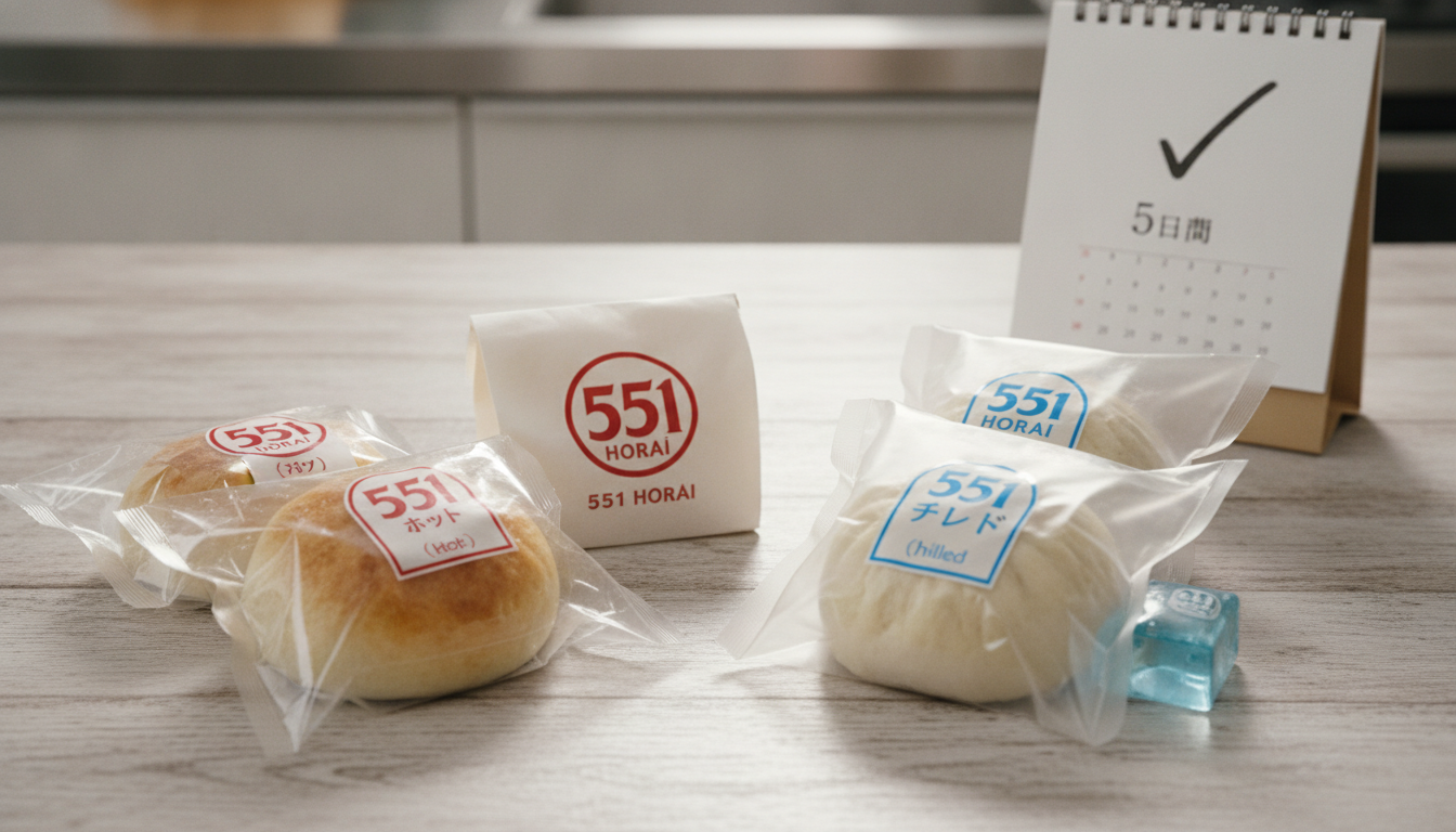 551の豚まんは種類によって日持ちが違う！チルドなら最大5日間
