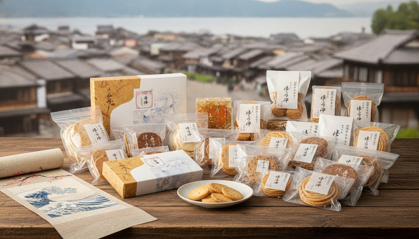 長浜のお土産で日持ちするものは焼き菓子・ボーロ・せんべい系がおすすめ