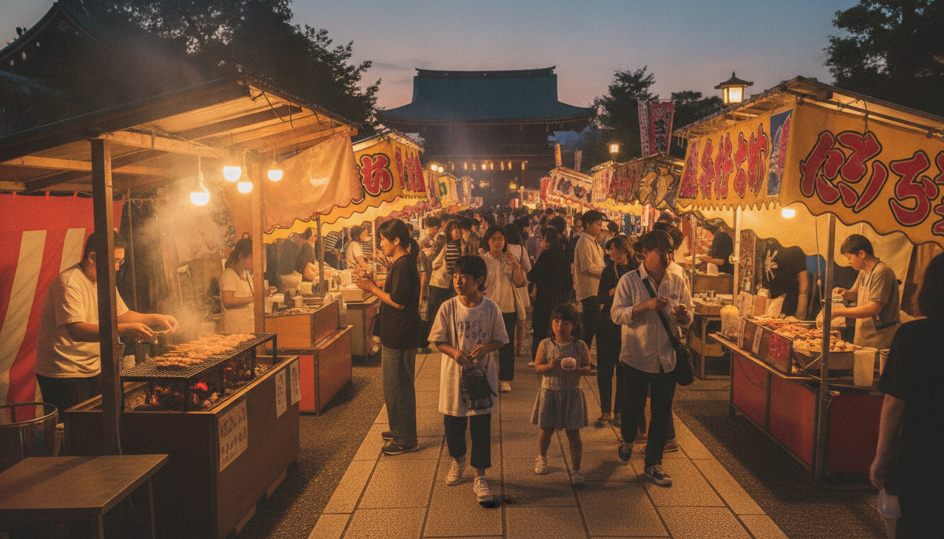 西新井大師夏祭り2026の屋台は夕方から本格稼働が例年の傾向