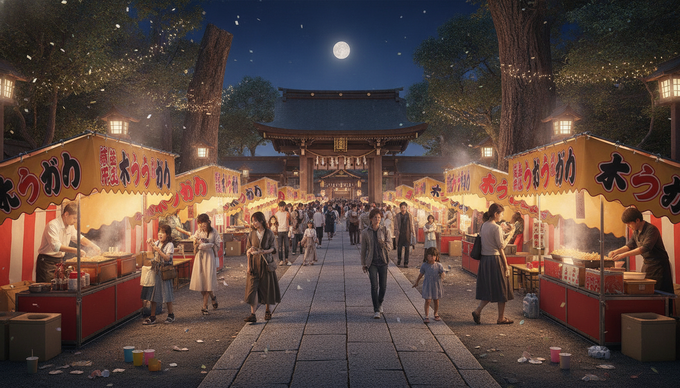 杭全神社祭り2026の屋台は約100軒程度が出店予定