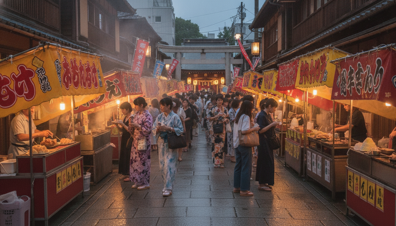 神楽坂祭り2026の屋台は7月22日・23日の前半2日間に集中