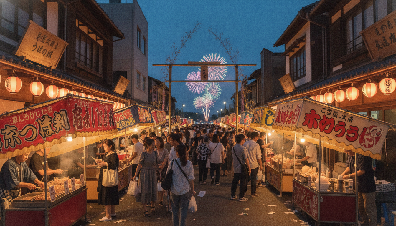 三条夏祭り2026の屋台は商店街エリアと花火会場周辺の2か所がメイン