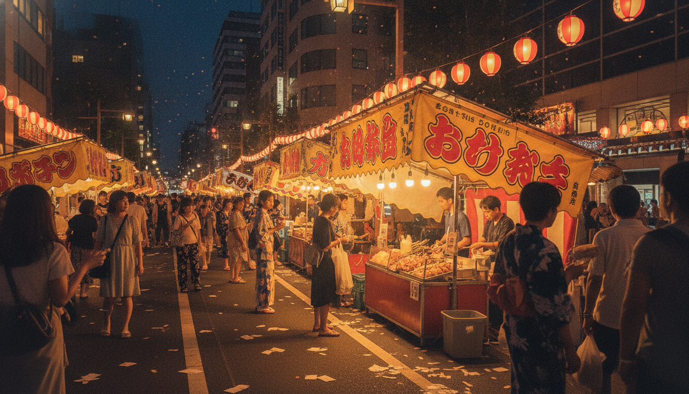 しゃんしゃん祭りの屋台が中心市街地に集まる3つの理由
