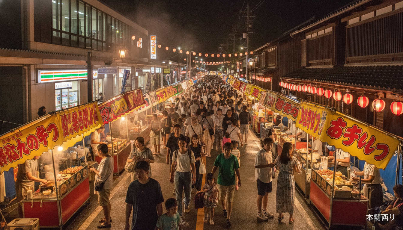 うと地蔵祭りの屋台が宇土駅〜本町通りに集まる理由