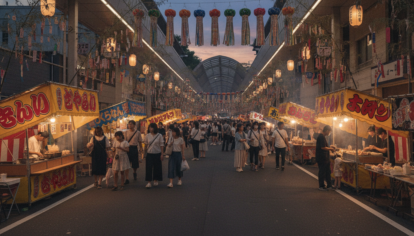 清水七夕祭り2026の屋台はJR清水駅西口から清水銀座商店街まで広範囲に出店