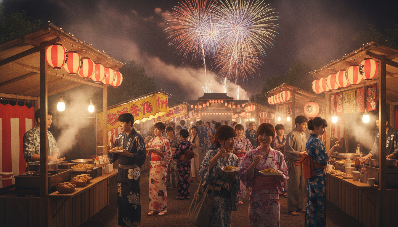 ひたちなか祭り2026の屋台は花火大会・本祭りの両日で楽しめます