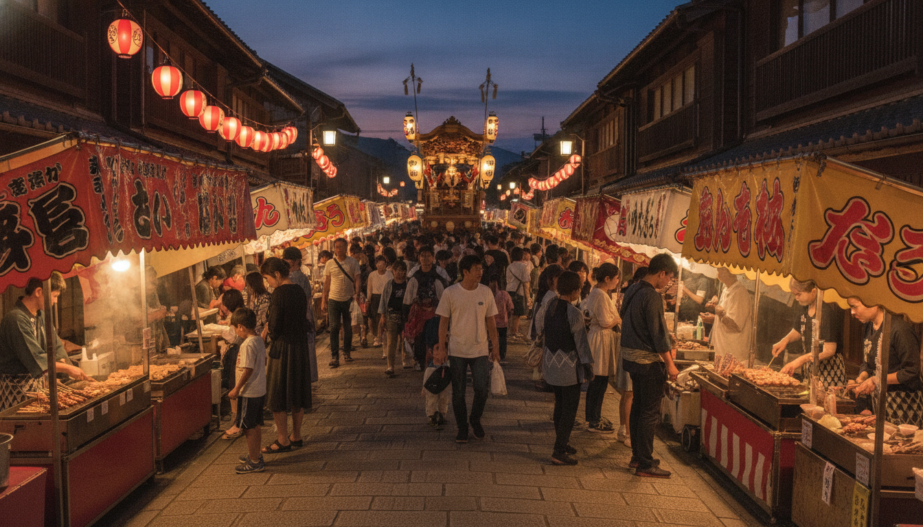 西尾祇園祭2026の屋台は市街地一帯で夕方から夜にかけて楽しめます