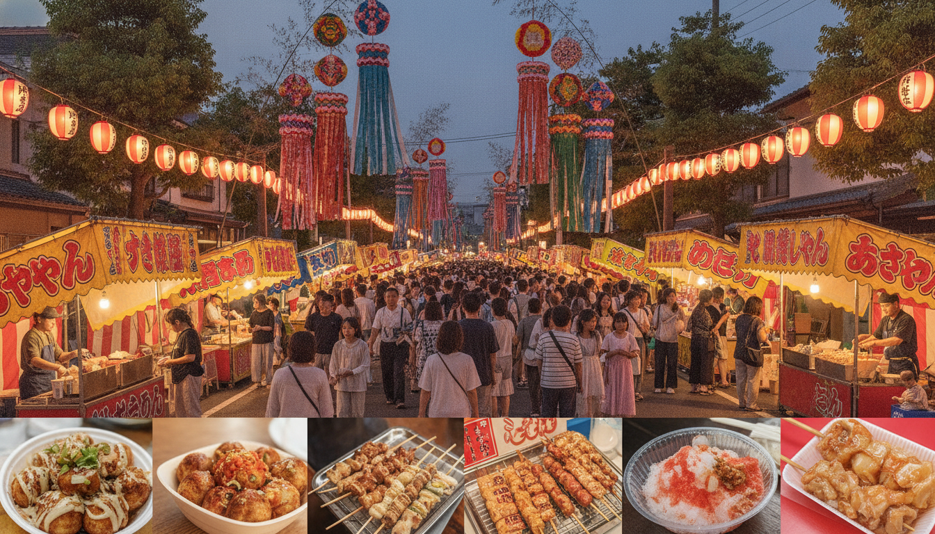 上福岡七夕祭り2026の屋台は8月8日・9日の11時から21時まで営業予定