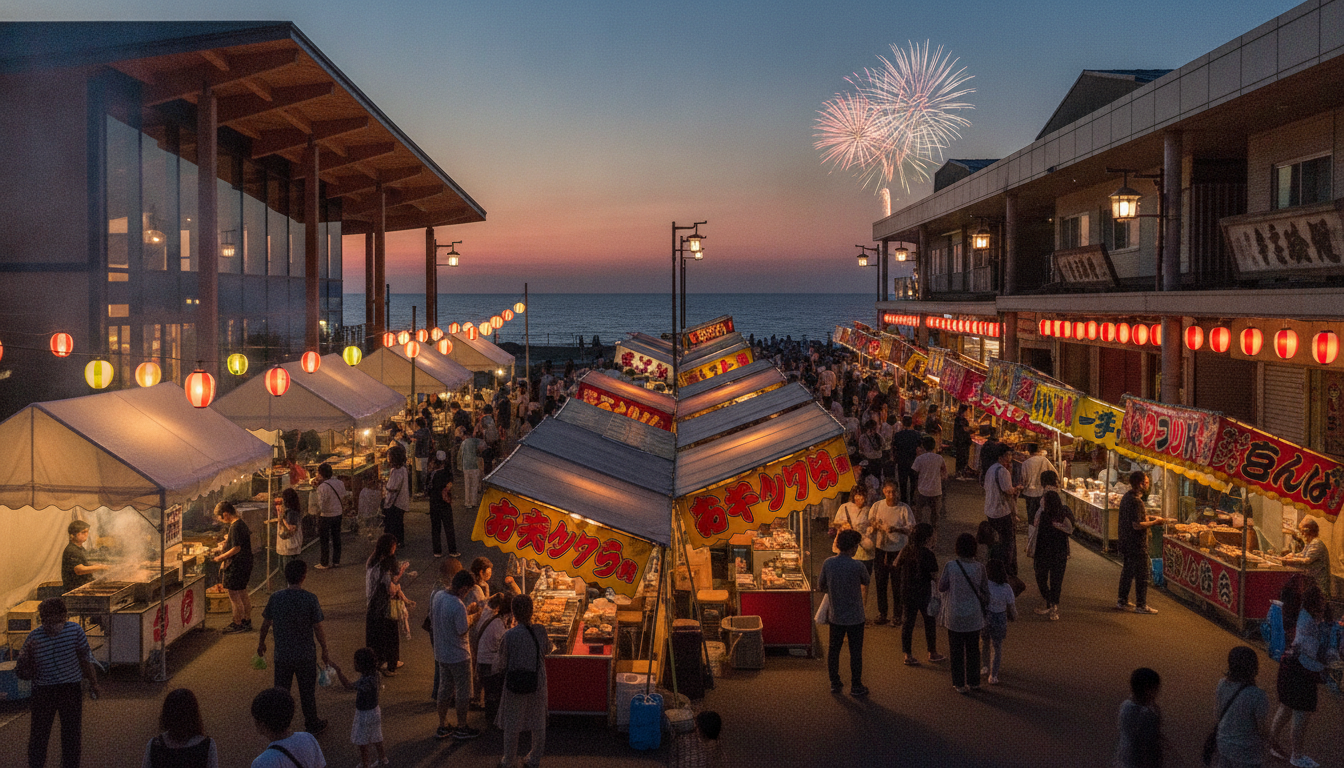 あばしりオホーツク夏まつり2026の屋台は道の駅と商店街の2エリアで出店
