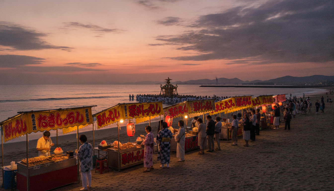 なぜ浜降祭では早朝から屋台が営業しているのか