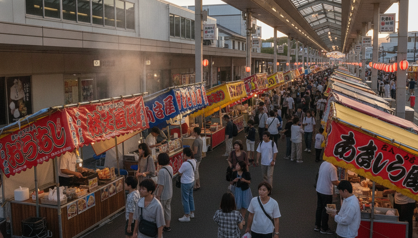 尾道みなと祭り2026の屋台は駅前「屋台村」と商店街の2エリアで展開
