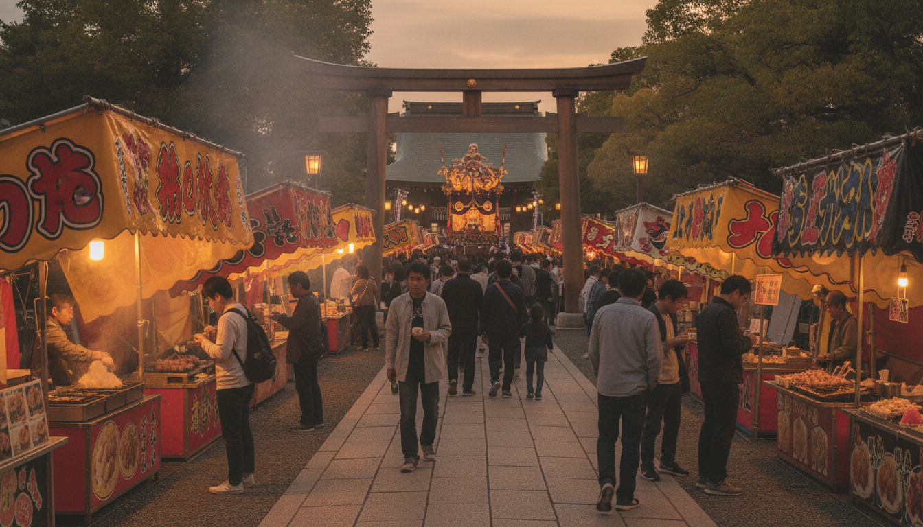 百舌鳥八幡宮ふとん太鼓2026の屋台は参道・境内・周辺道路に出店予定