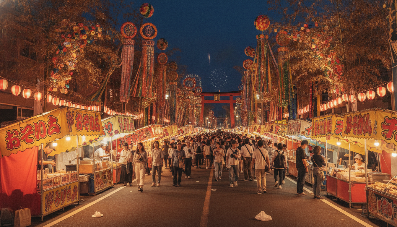 深谷七夕祭り2026の屋台は約300店規模で7月10日〜12日に開催予定
