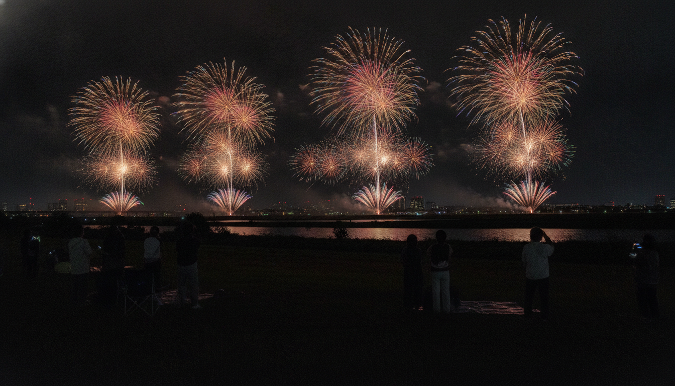 利根川花火大会2026の無料観覧は「会場外からの遠目鑑賞」がポイント