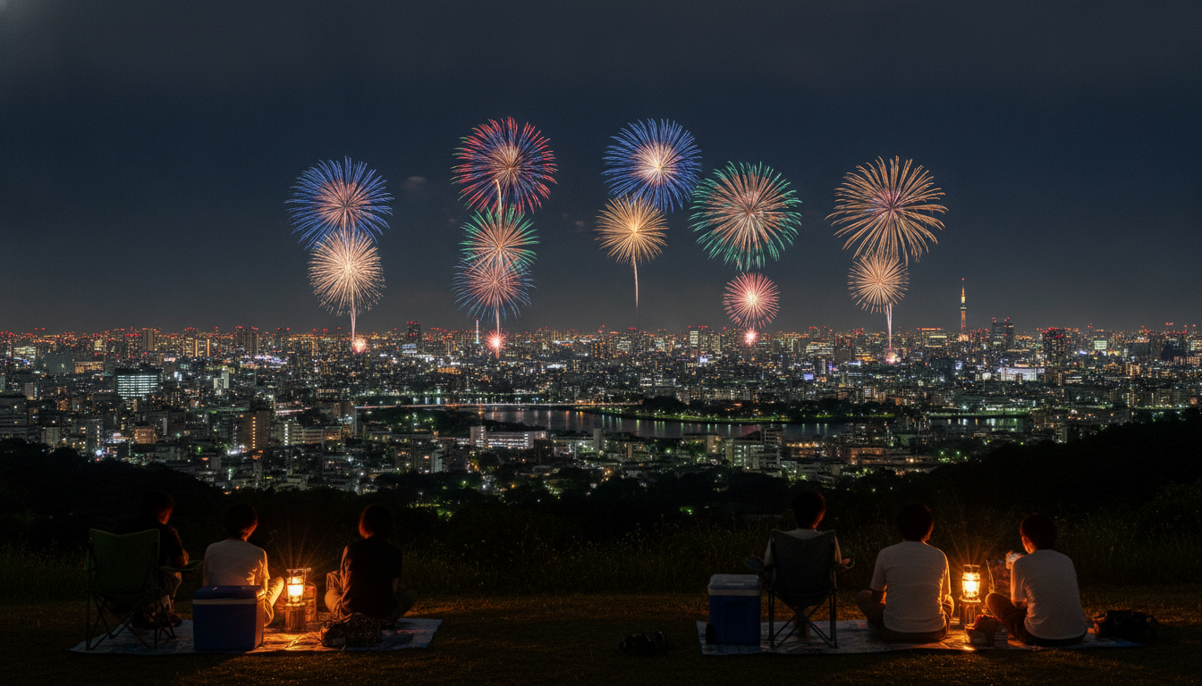 遠くから花火を見る場所を選ぶ理由と注意点